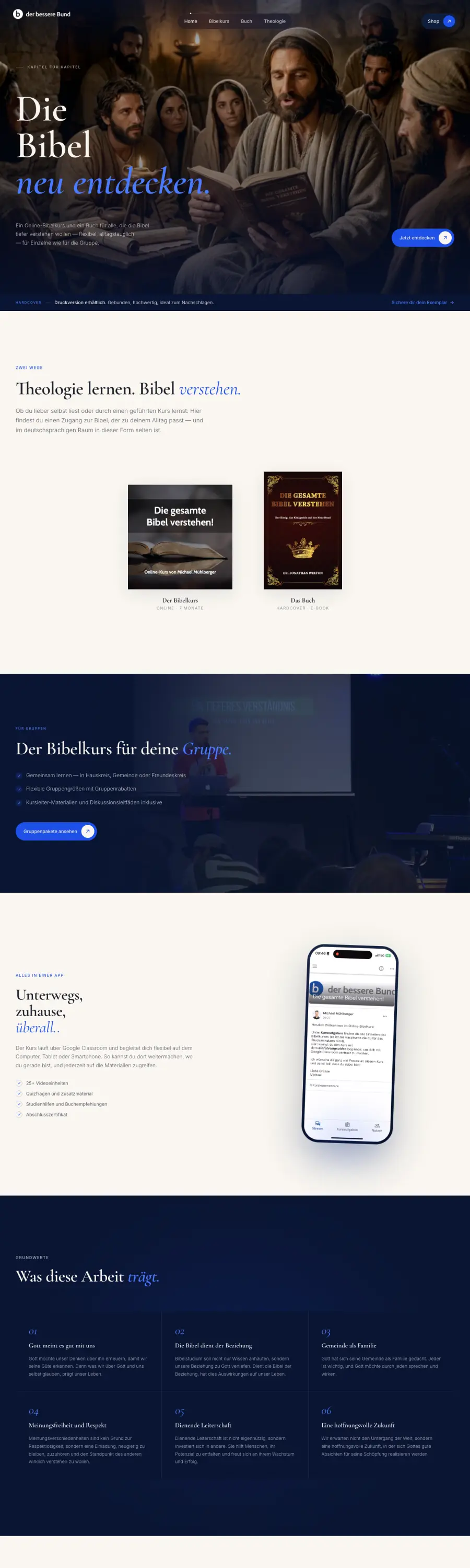 Website von der bessere Bund