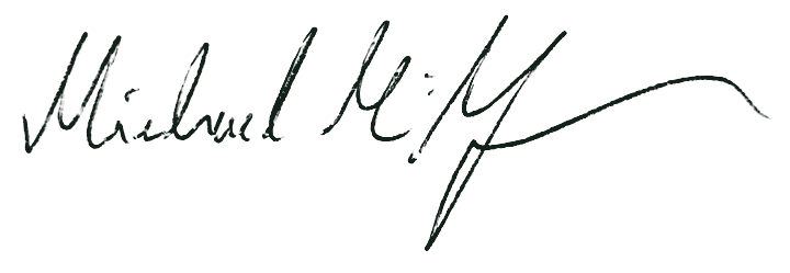 Unterschrift von Michael Mühlberger